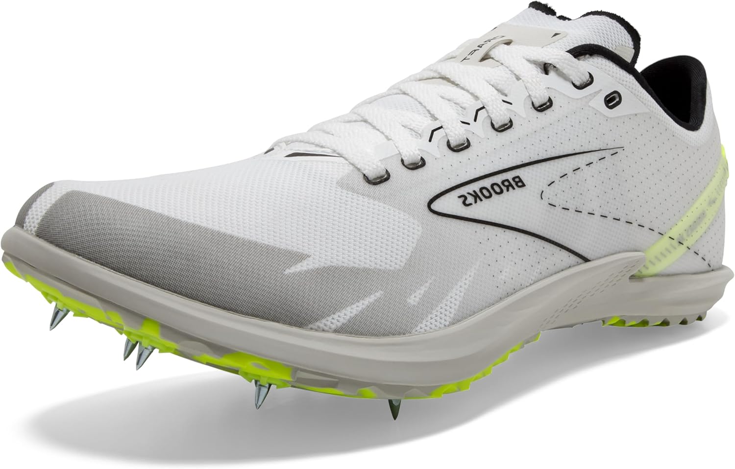 

Беговые кроссовки Brooks Draft XC без шипов с поддержкой для кросс-кантри, белый/черный