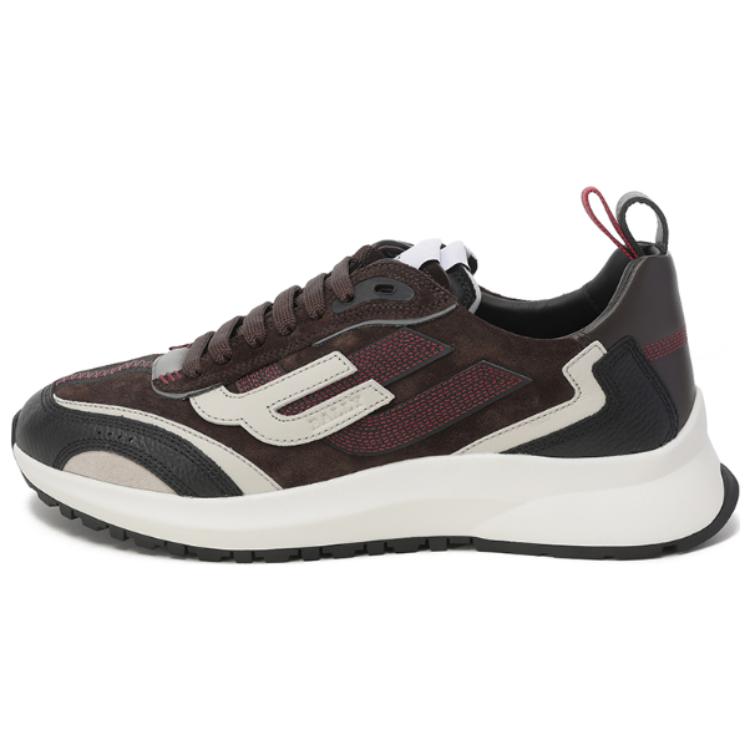 

BALLY Коллекция Outline: дышащие низкие повседневные кроссовки для мужчин, цвет черный, серый и коричневый, разноцветный