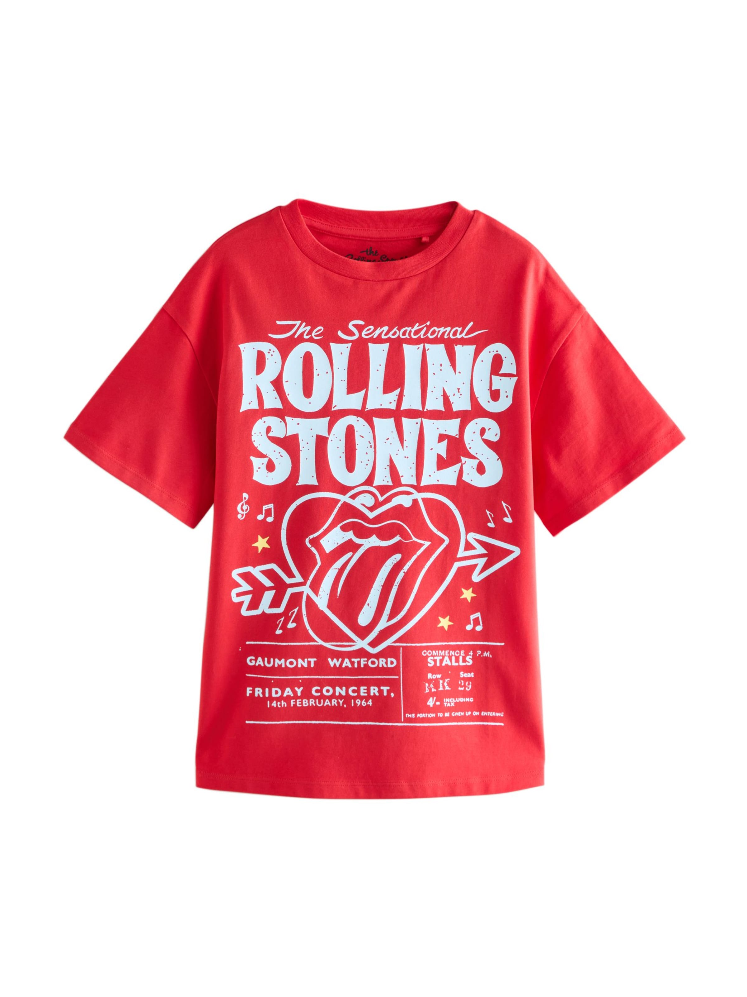 Next Футболка 'The Rolling Stones' в красном цвете