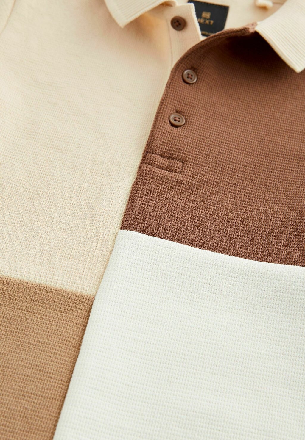 

Поло SHORT SLEEVE REGULAR FIT Next, коричневый