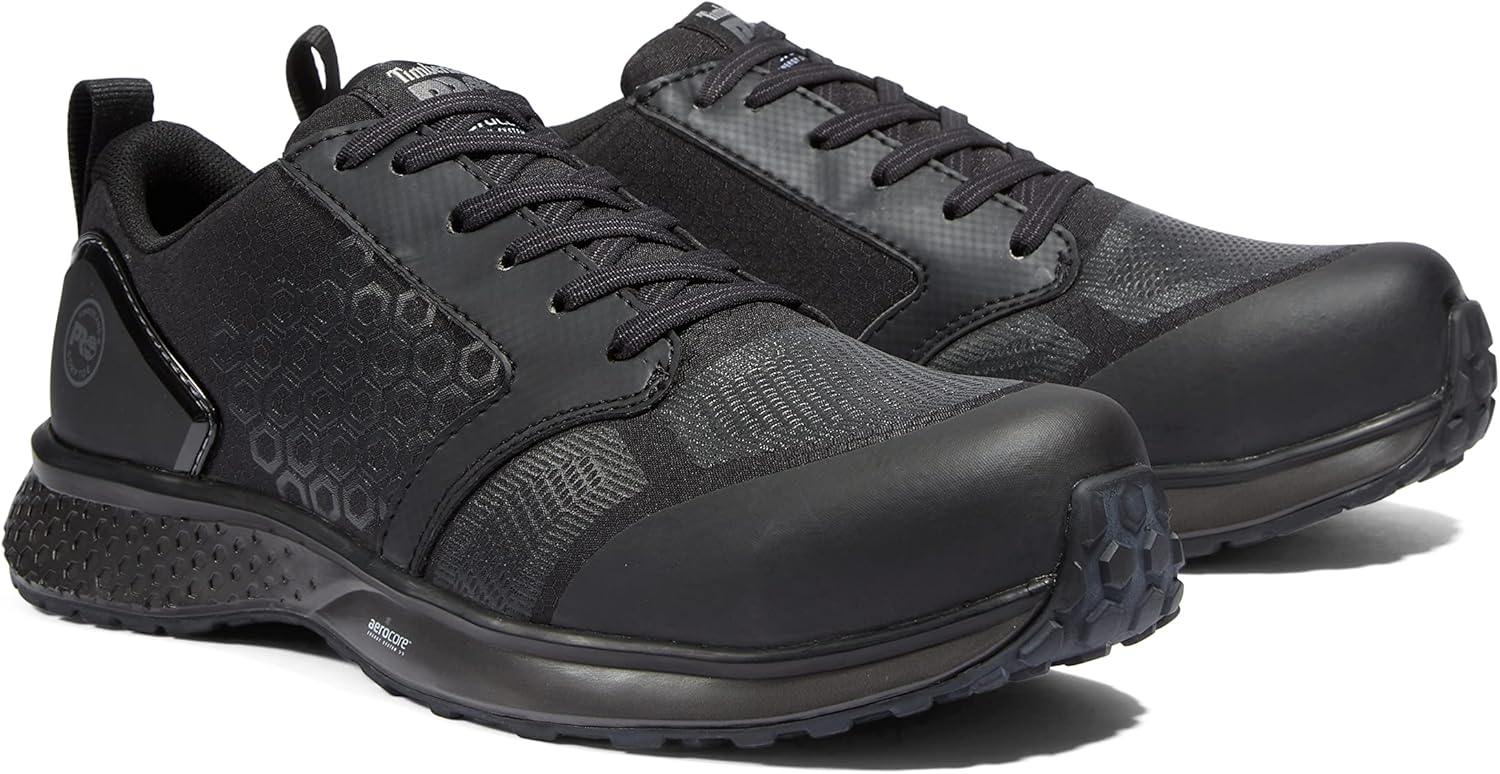 Рабочие туфли Timberland PRO Men's Reaxion с композитным носком для спорта, черный/серый — фото 2