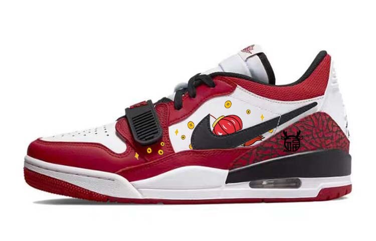 

Кроссовки Jordan Legacy 312 Vintage Basketball Shoes Women's Low-top Red/white, красный