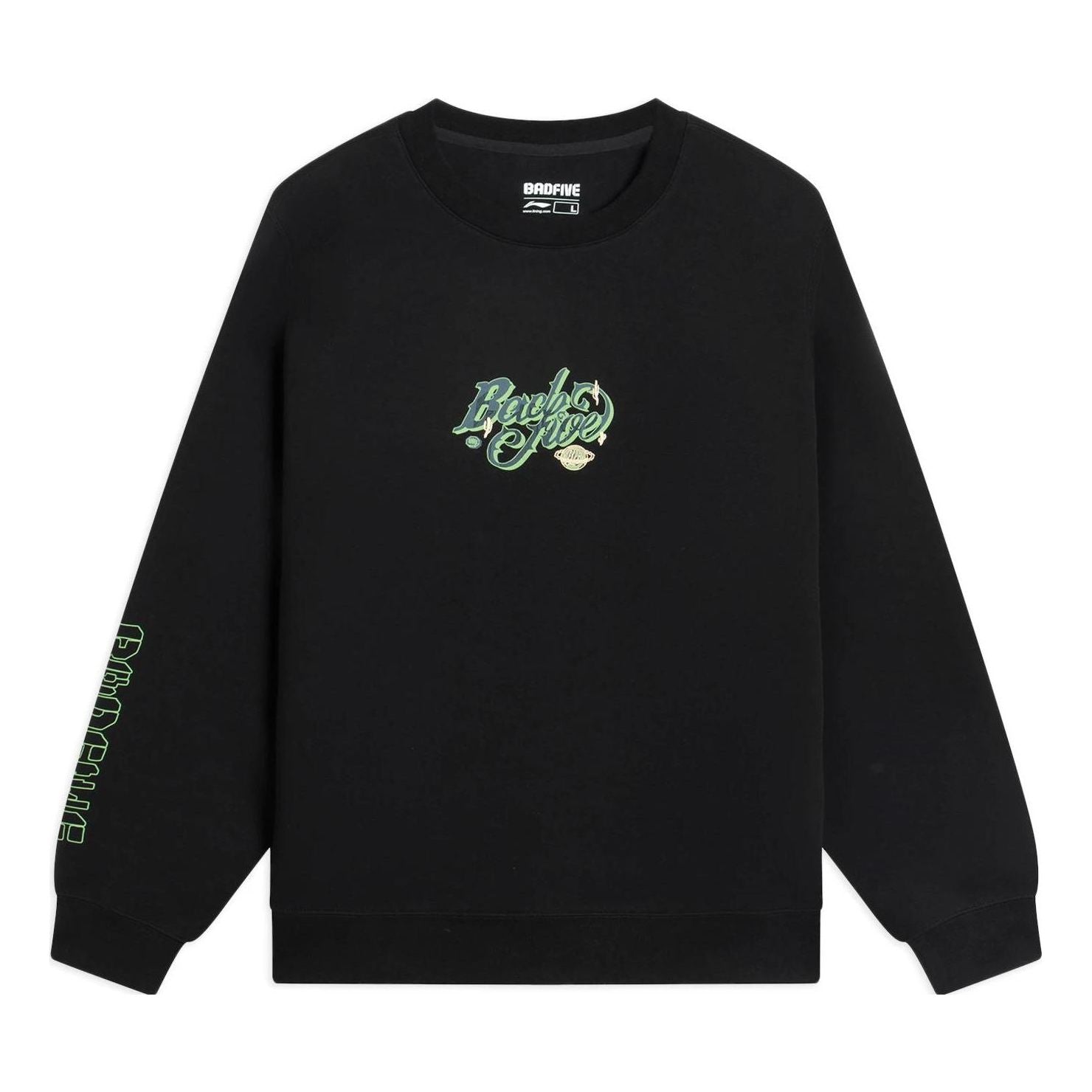 

Спортивная толстовка Li-Ning BadFive Graphic Sweatshirt 'Black' AWDS653-1, черный