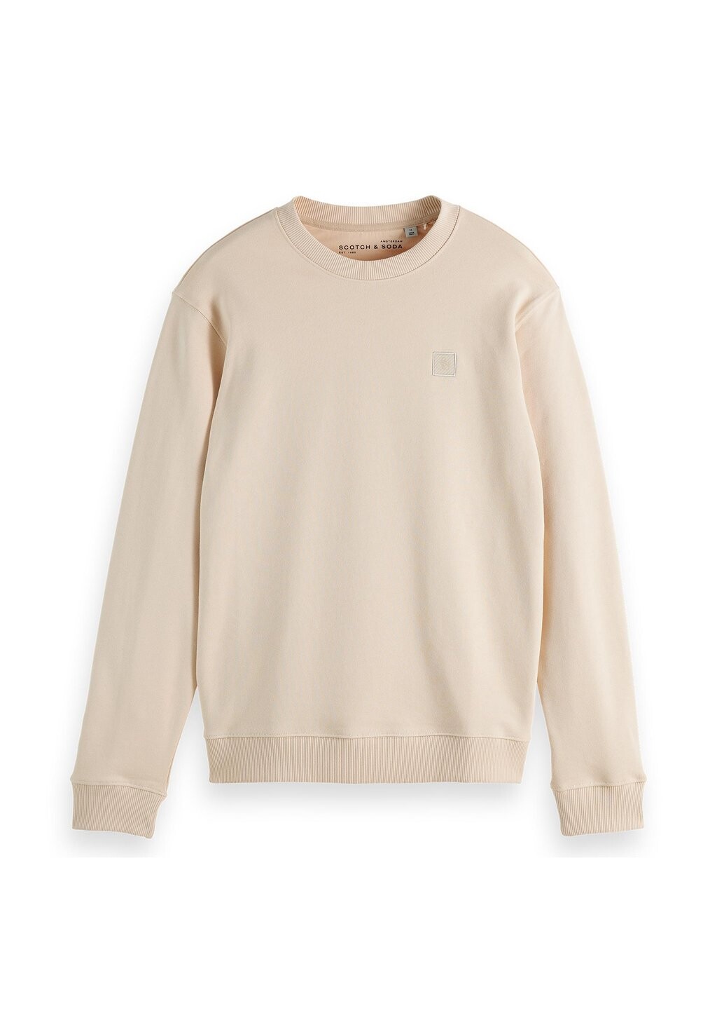 

Толстовка ESSENTIAL LOGO BADGE CREW Scotch & Soda, кремовый