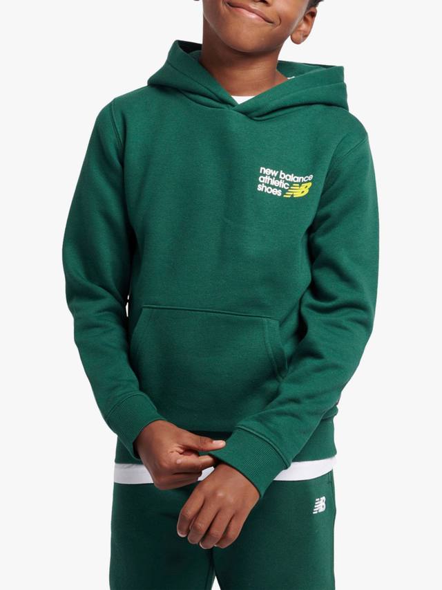 

Детская толстовка с капюшоном New Balance, Nightwatch Green