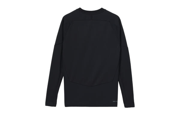 Футболка Air Jordan DRI-FIT Logo Printing Round Neck Sports Pullover Long Sleeves Black, черный — фото 2