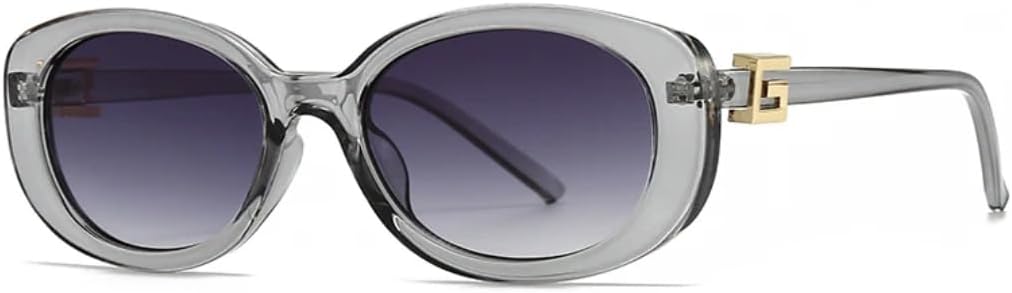 

Солнцезащитные очки с защитой от УФ-излучения UV400 | Овальная оправа "кошачий глаз" | Линзы конфетных цветов для занятий спортом на открытом воздухе и вождения DSVIGF, Gray