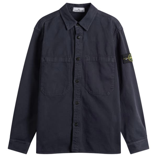 

Верхняя рубашка с эффектом старины Stone Island, Ink