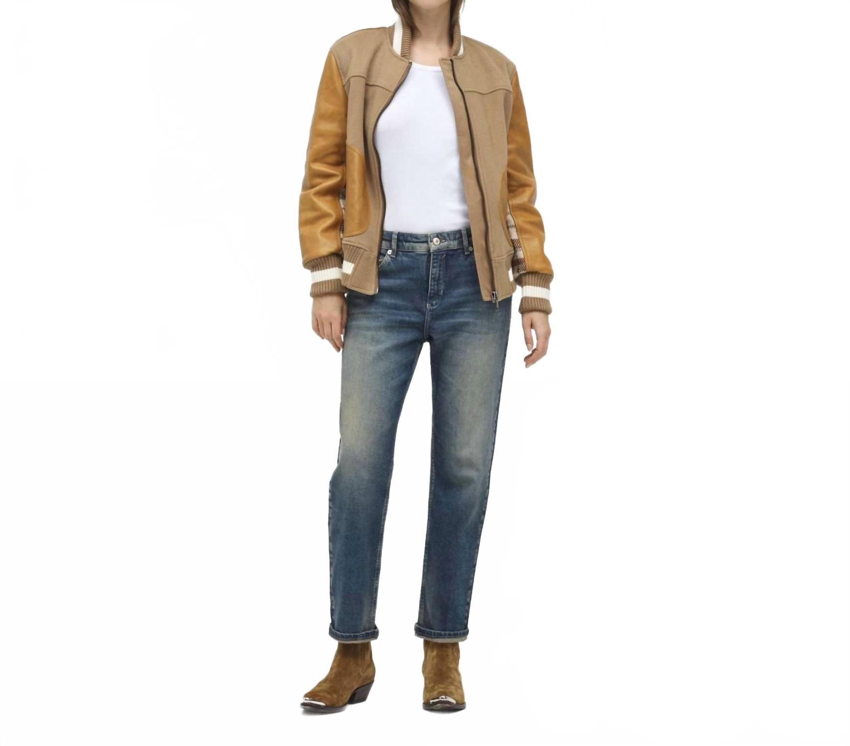 

Прямые джинсы классического кроя в зеленоватом оттенке MAC Jeans