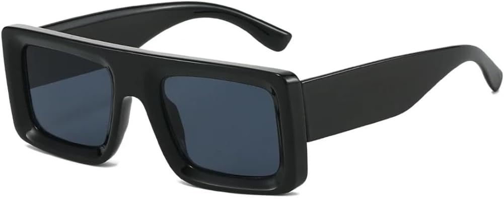 

Солнцезащитные очки в стиле ретро, ​​квадратная форма, черепаховая оправа, для женщин, стильные, универсальные, повседневные, с защитой от УФ-излучения UV400 UATXTAU, Black