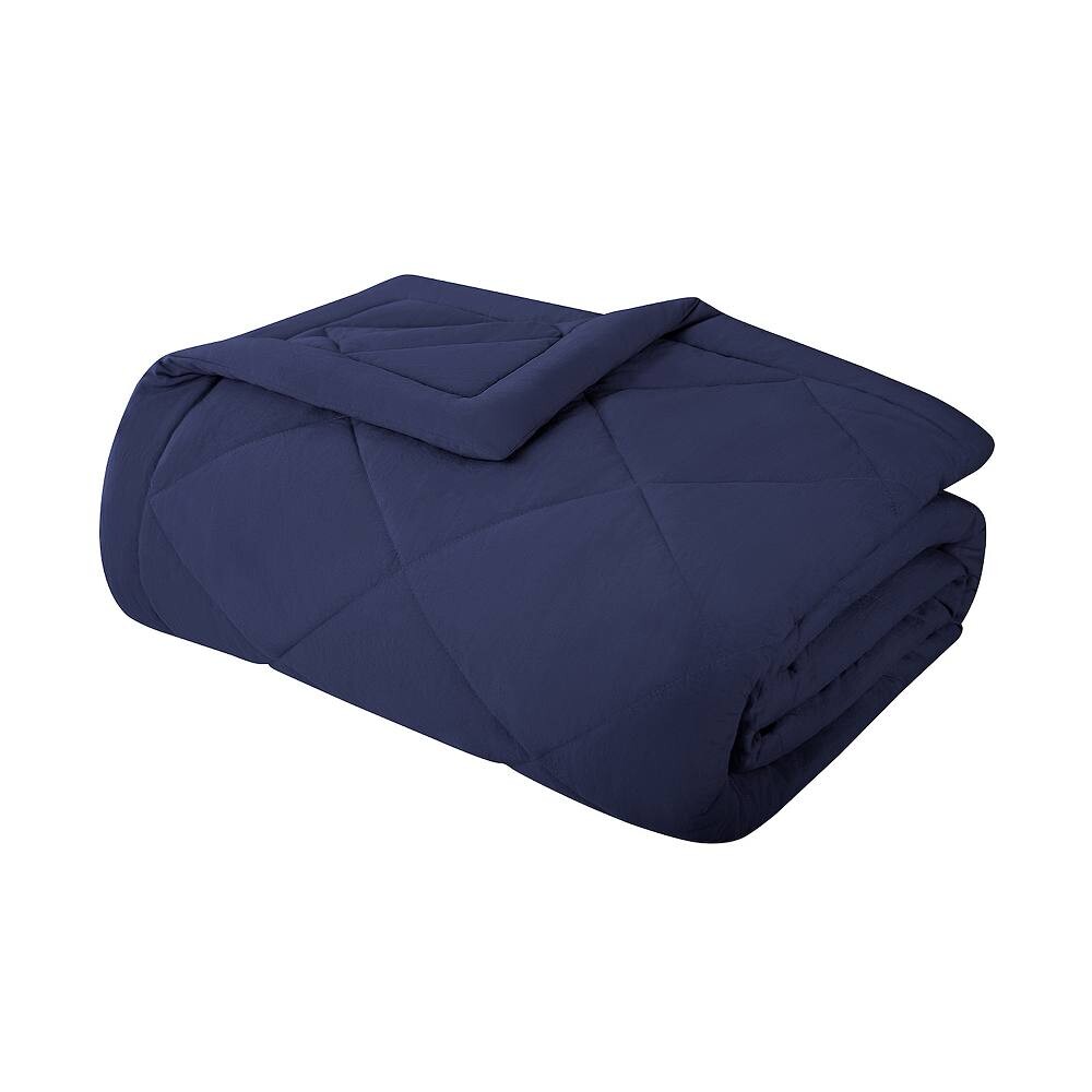 

Охлаждающее одеяло Serta Supersoft Washed, темно-синий