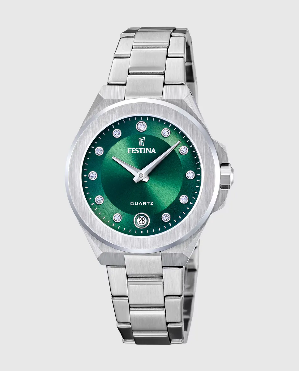 

Женские часы F20700/4 Mademoiselle из серебристой стали Festina, серебрянный