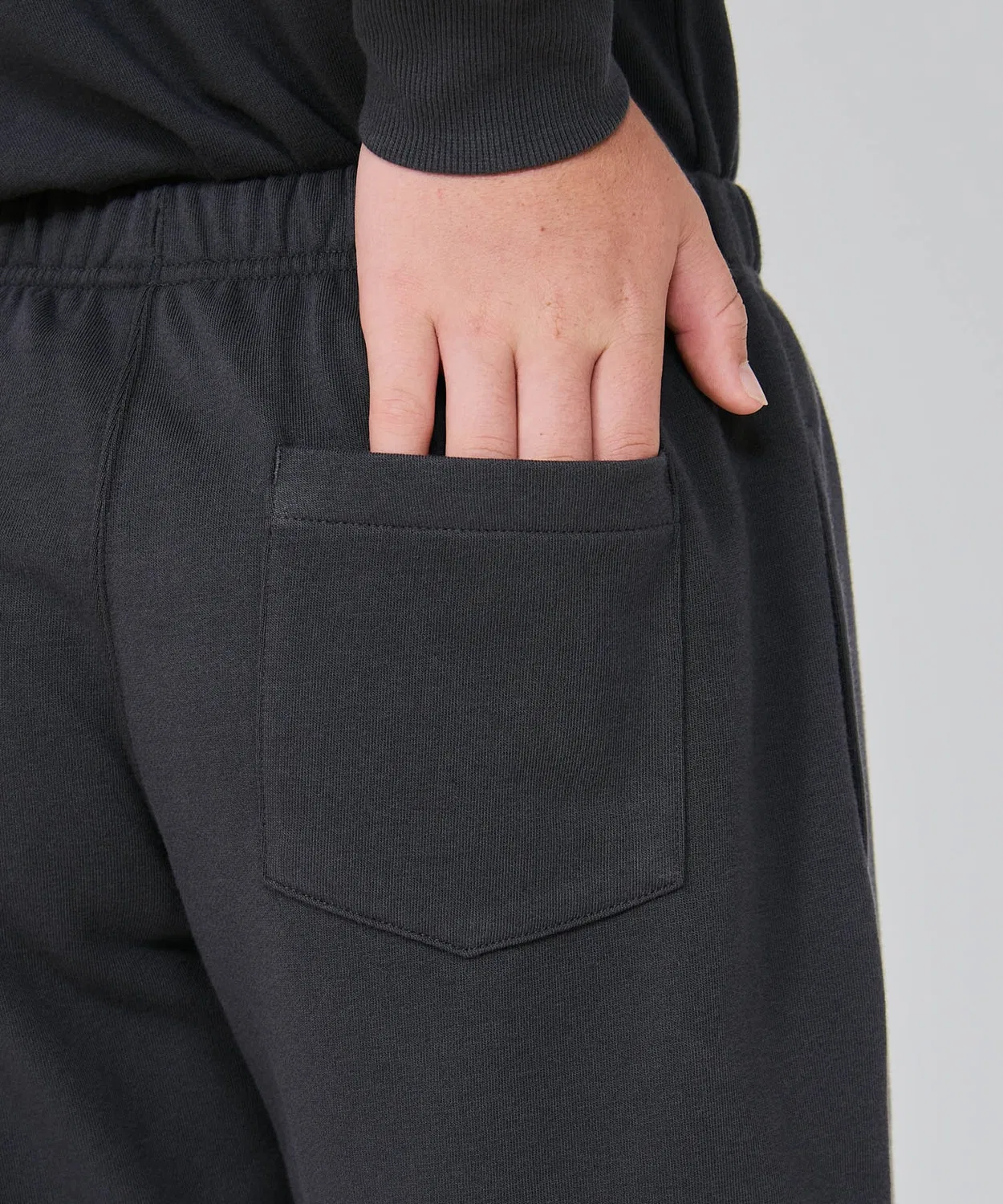 Детские шорты Champion Basic из футера, серый меланж — фото 4