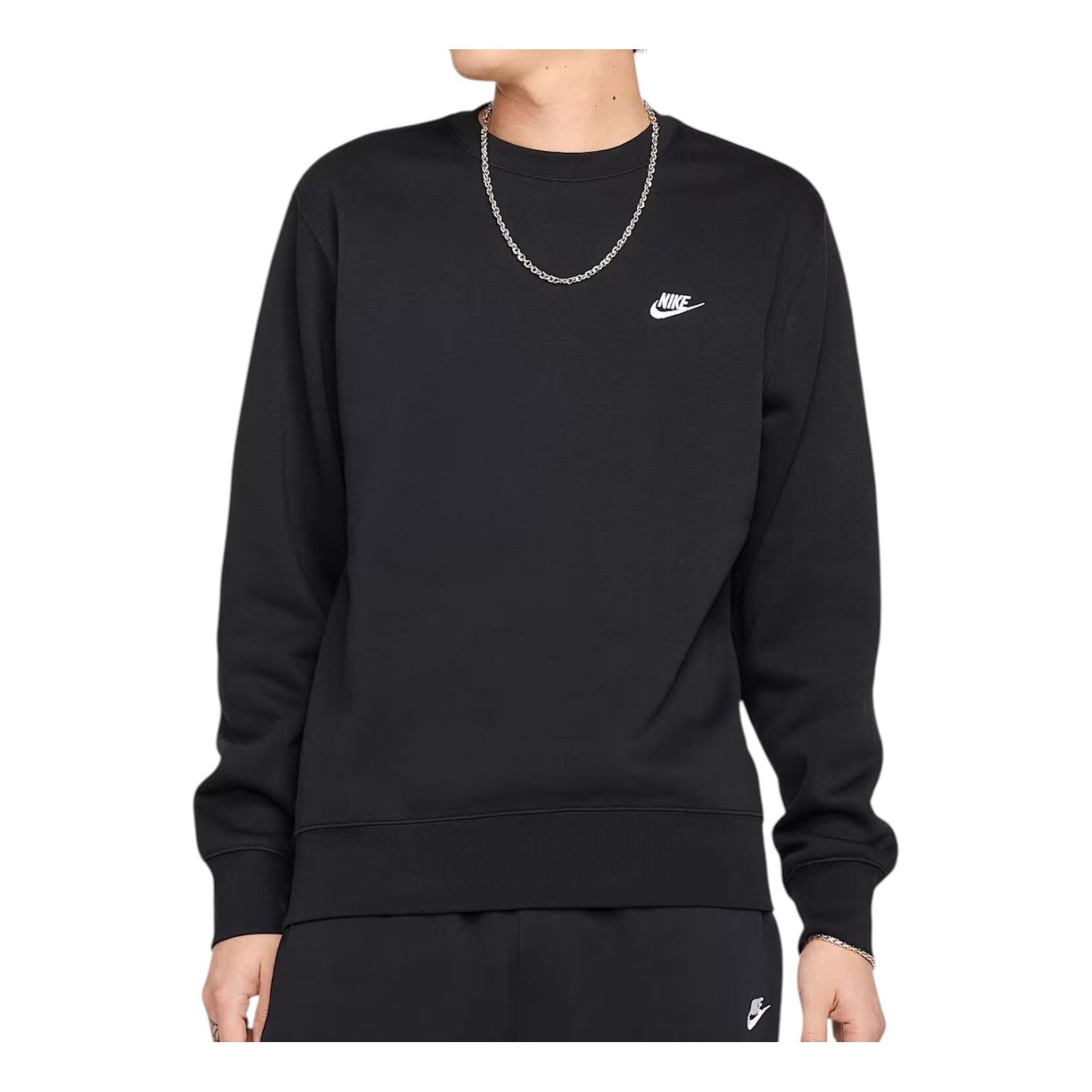 

Nike Club Fleece Crew 'Black White'