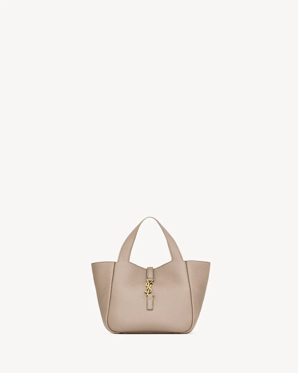 LE 5 À 7 BABY BEA из зернистой кожи SAINT LAURENT, бежевый