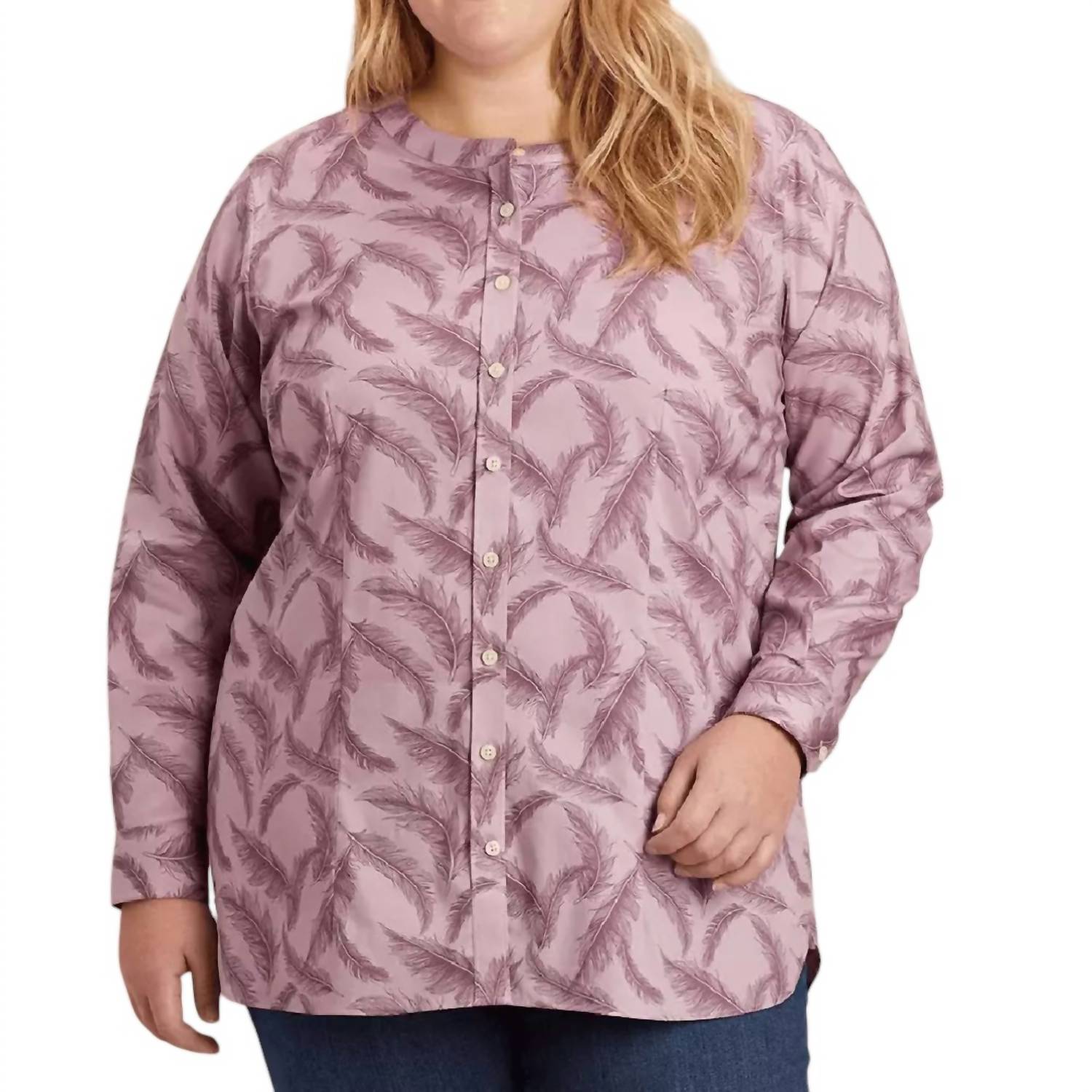 

Туника-блузка Wrinklefighter фиолетового цвета Duluth Trading Company