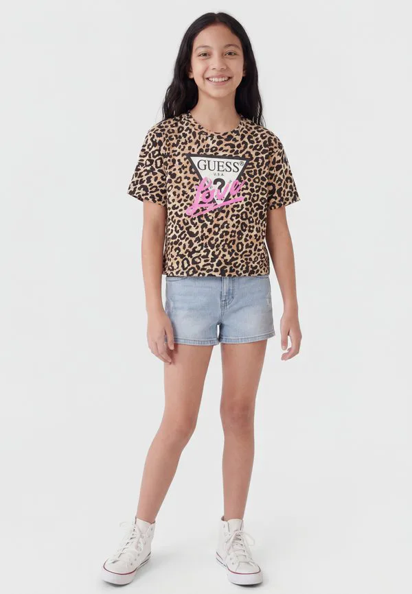Детская футболка с принтом Guess, Multi Coloured