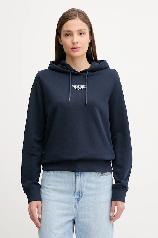

Хлопковая толстовка Tommy Jeans, темно-синий