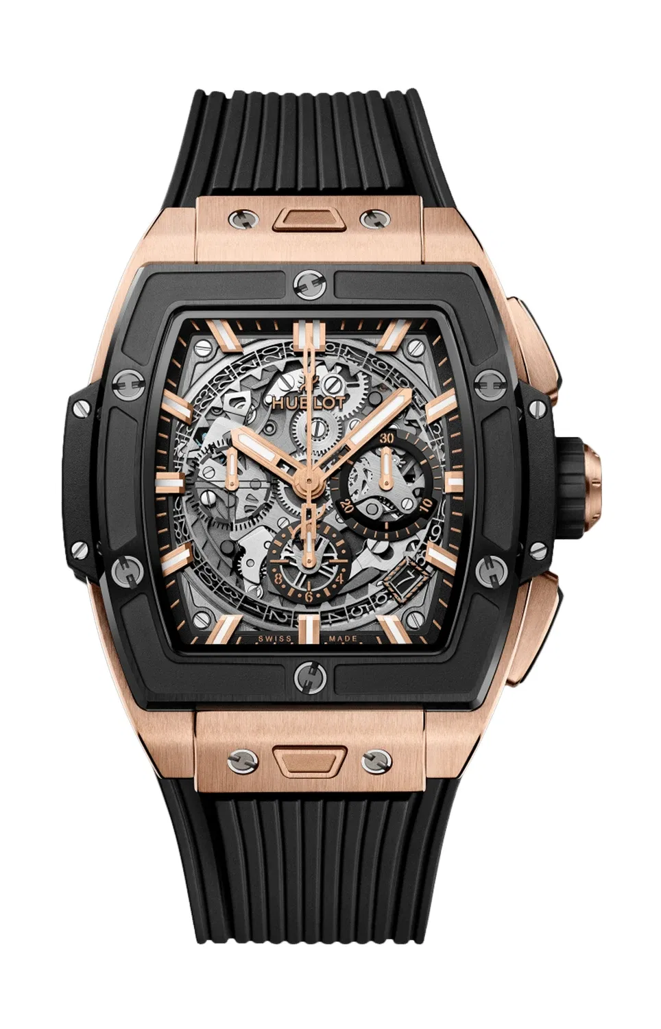 SPIRIT OF BIG BANG KING GOLD CERAMIC 42 ММ - 642.OM.0180.RX HUBLOT, золотой