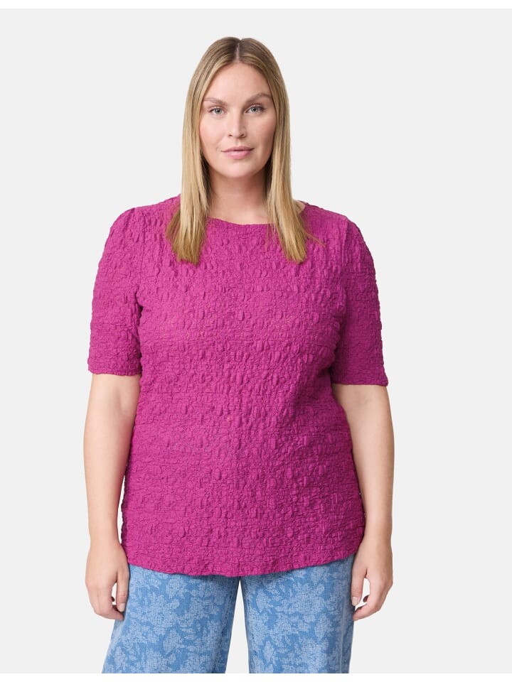 

Футболка SAMOON Kurzarm Rundhals, цвет amazing pink