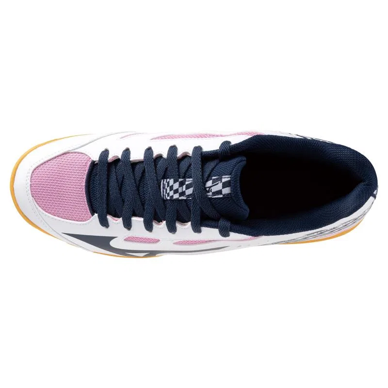 Унисекс кроссовки для настольного тенниса «Crossmatch Sword 2» от Mizuno, White X Navy X Pink — фото 4