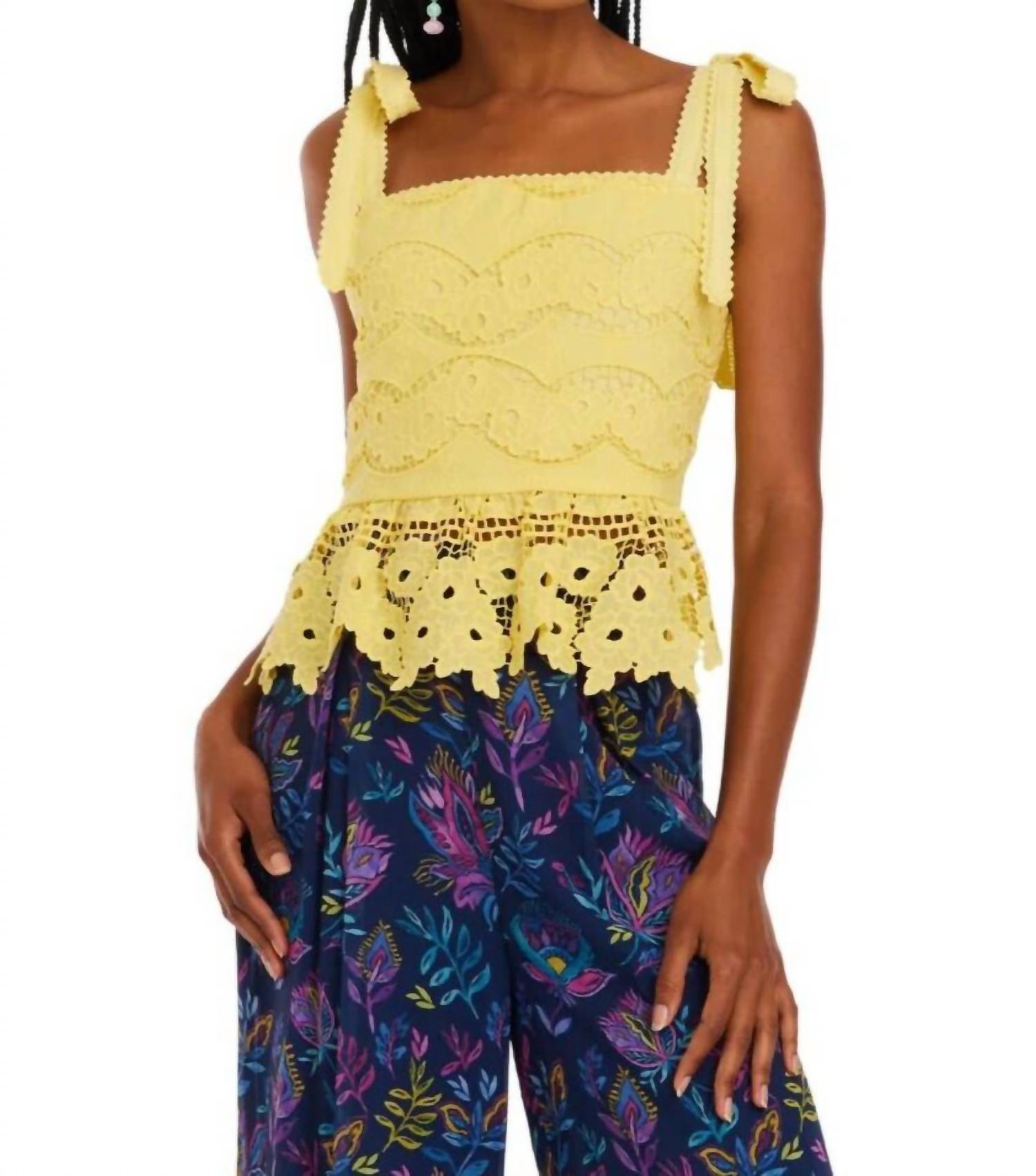 

Джина топ в солнечно-желтом ALLISON NEW YORK