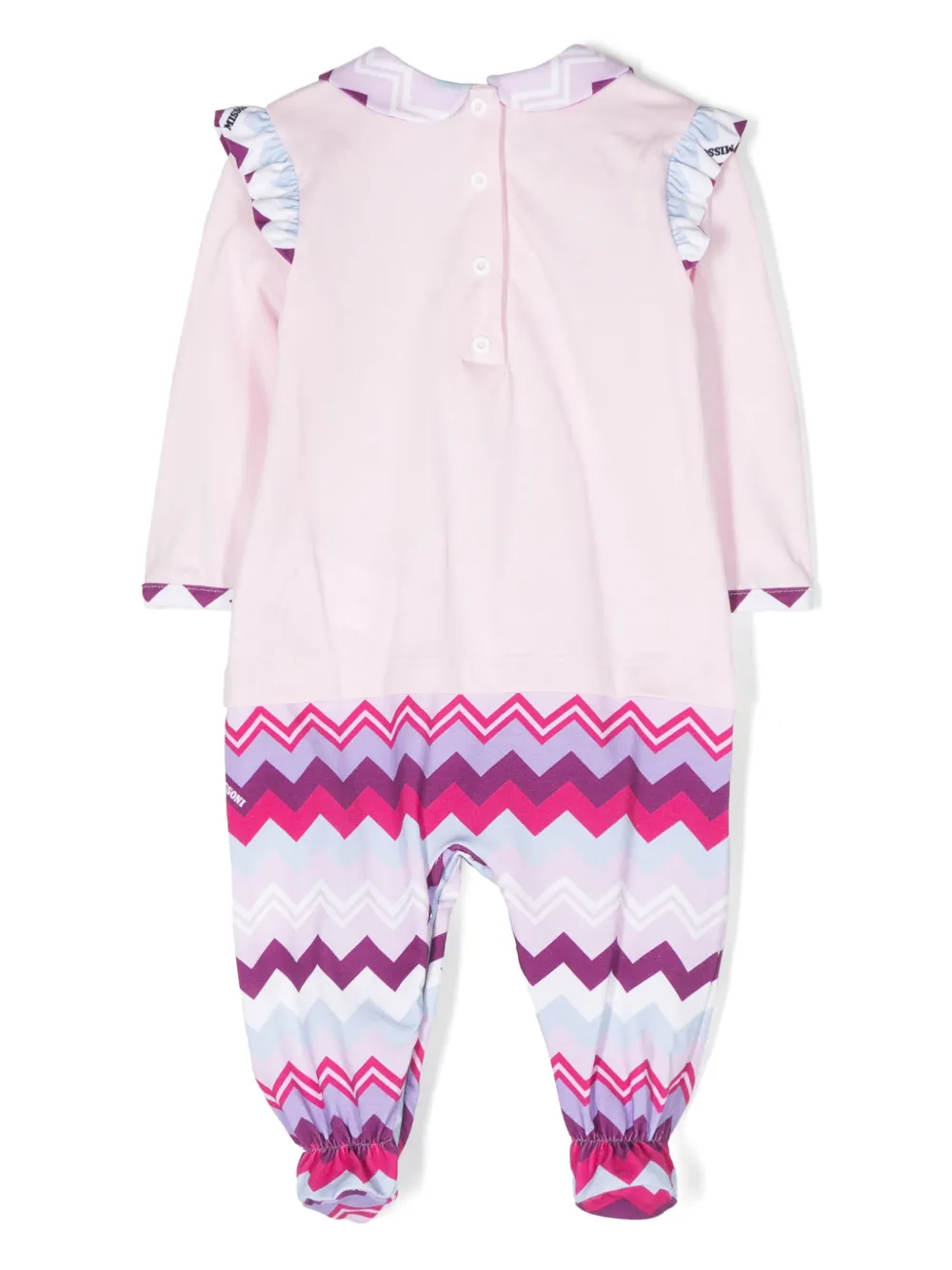 Пижама с узором зигзаг Missoni Kids, розовый — фото 2