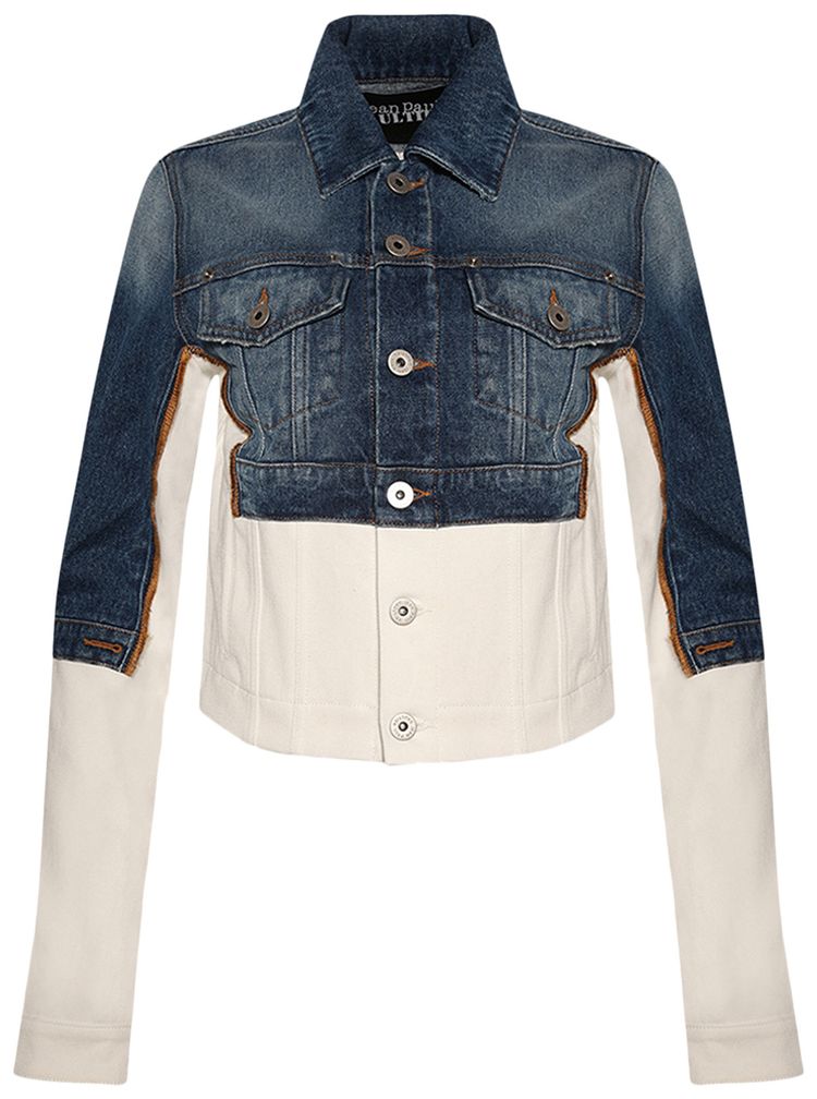 

Куртка Jean Paul Gaultier Petit Grand Denim Jacket 'Ecru/Vintage Blue', белый