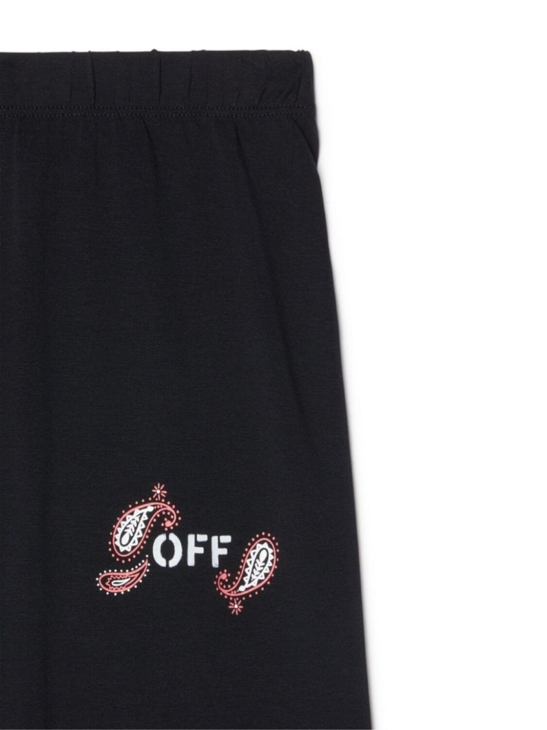 Off-White Kids шорты с принтом, черный — фото 3