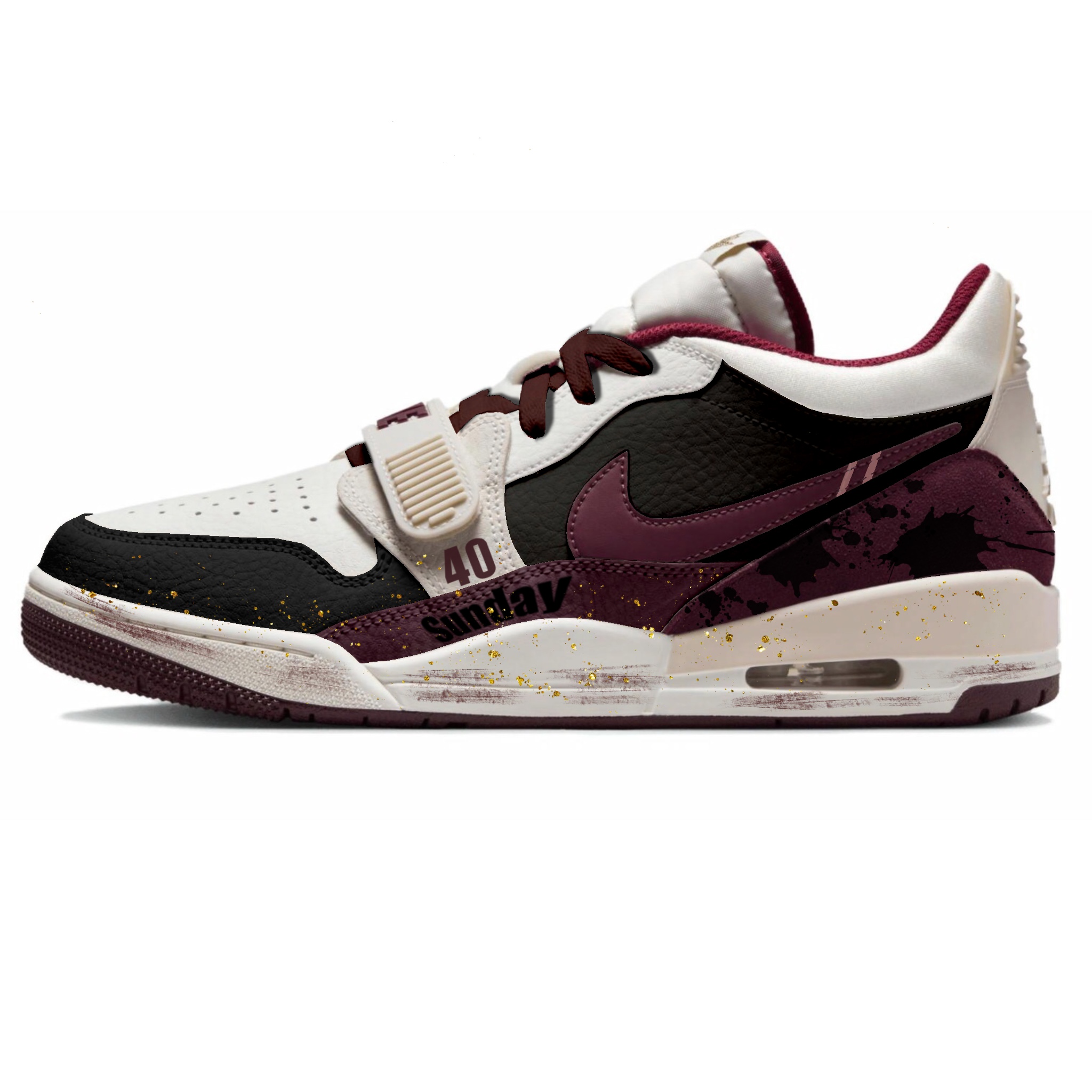 

Jordan Баскетбольные кроссовки Legacy 312 с низким верхом, износостойкие, противоскользящие, мужские, черно-красные