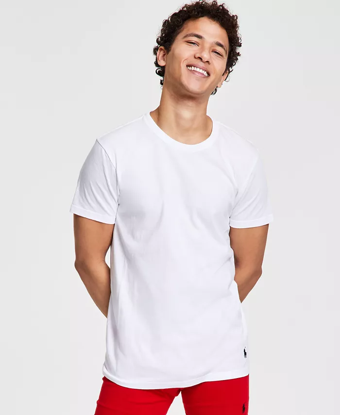Мужские классические майки, 3 шт Polo Ralph Lauren, белый — фото 3