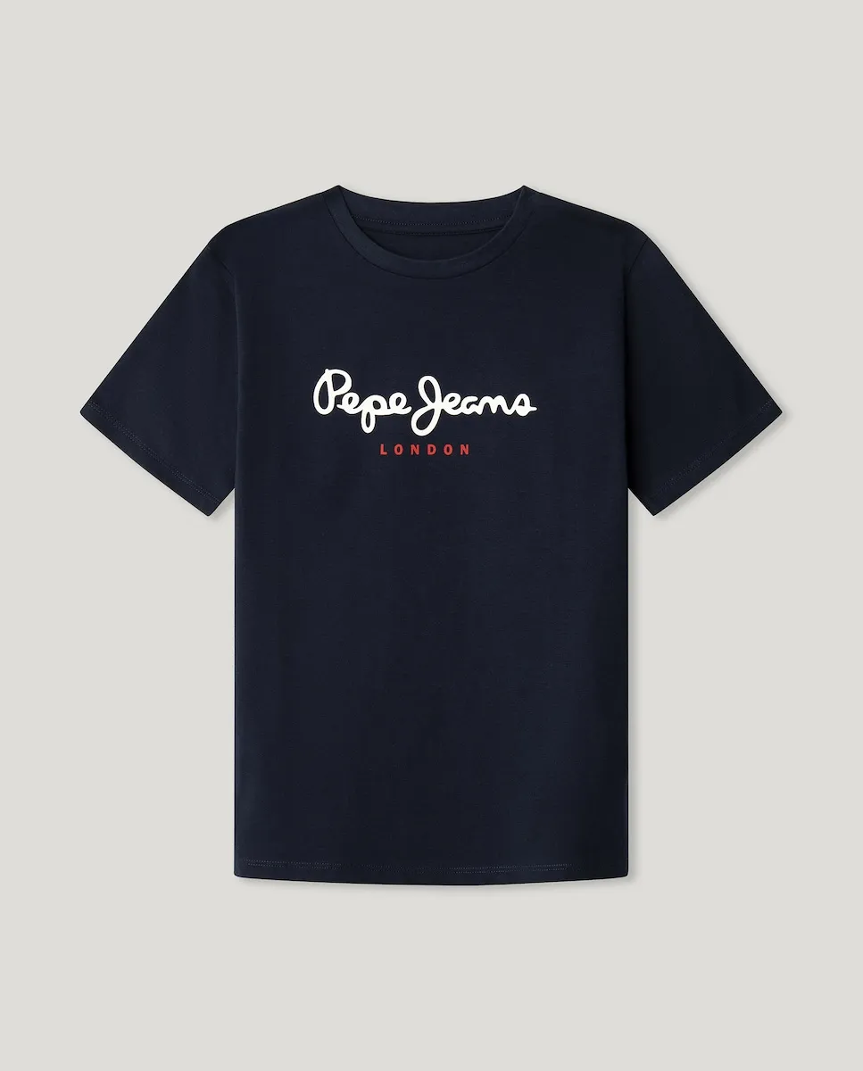 

Новая Арт детская футболка Pepe Jeans, темно-синий