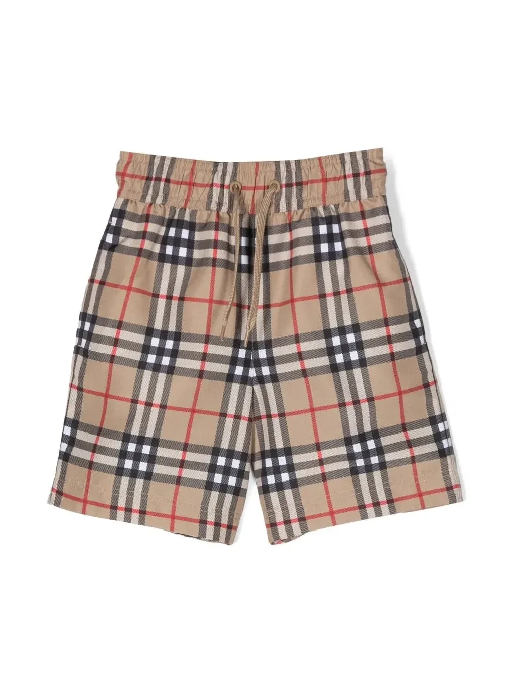 Плавки-шорты в клетку Vintage Check Burberry Kids, бежевый