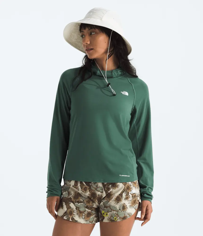 

Женская толстовка с капюшоном Adventure Sun The North Face, Duck Green