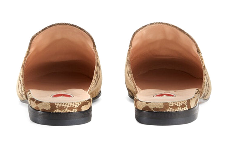 Тапочки (WMNS) Gucci Jumbo GG Princetown Slipper 'Camel Ebony' 475094-UKO60-2588 — фото 4