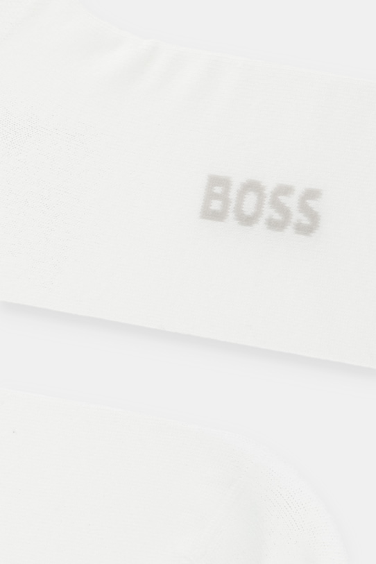 Набор из двух бамбуковых носков BOSS 2p as logo, бежевый — фото 2