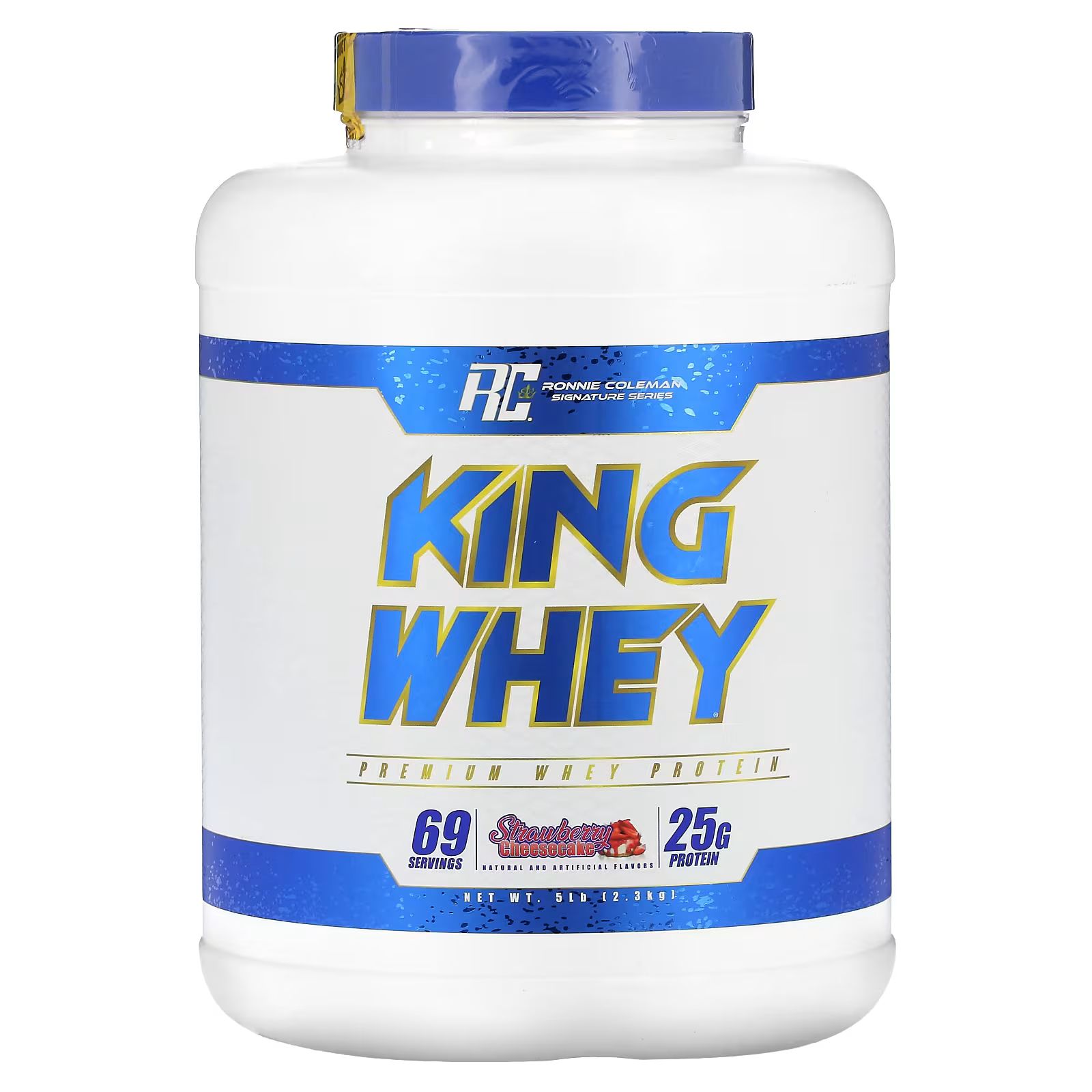 

Signature Series, King Whey, клубничный чизкейк, 5 фунтов (2,3 кг) Ronnie Coleman