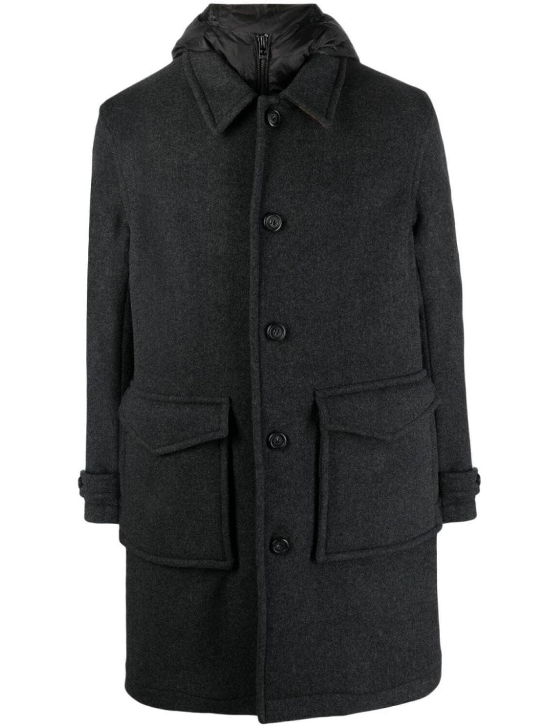 

Woolrich пальто из смесовой шерсти, серый