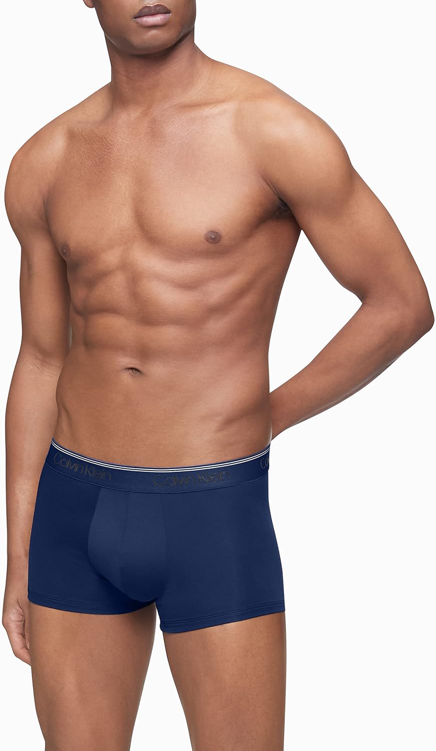 Комплект из 3 трусов-боксеров Calvin Klein Men's Underwear Micro Stretch, 1 New Navy, 1 Artesian Blue, 1 Blue Paradise — фото 3