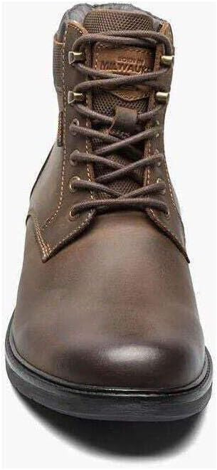 Мужские кожаные ботинки Nunn Bush 1912 Plain Toe Chukka с шнуровкой и защитой Scotchguard, коричневый — фото 4