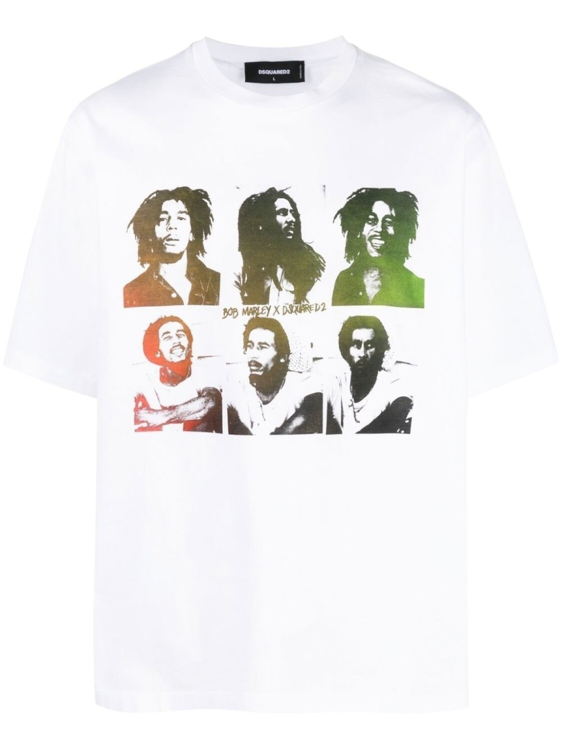 

Dsquared2 футболка с принтом Bob Marley, белый