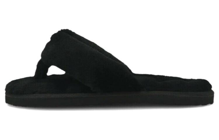 Шлепанцы и сланцы Puma Women's Fluff Flip Slide 'Black Team Gold'
