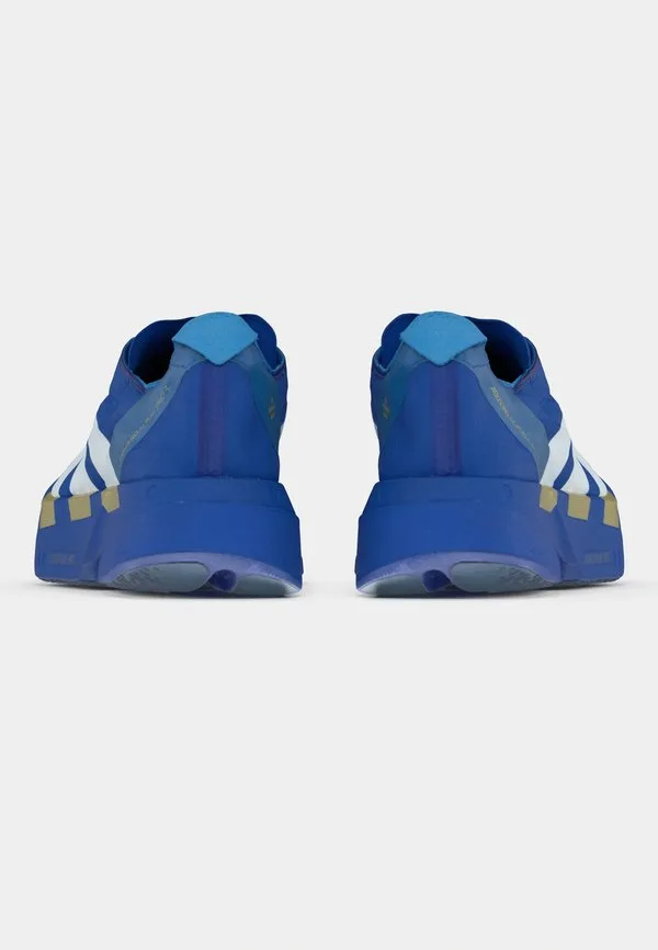 Кроссовки для бега по шоссе adizero adios pro 4 Adidas Performance, Blue/Footwear White/Lime Burst — фото 4