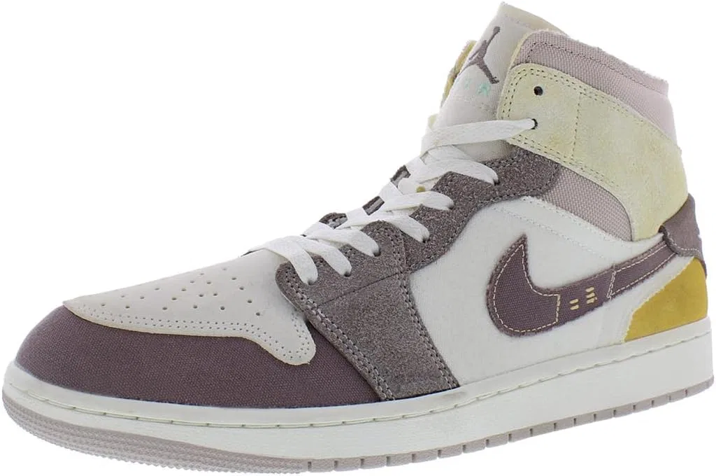 Кроссовки Nike Air Jordan 1 Mid, цвет Sail/Taupe Haze/Fossil Stone