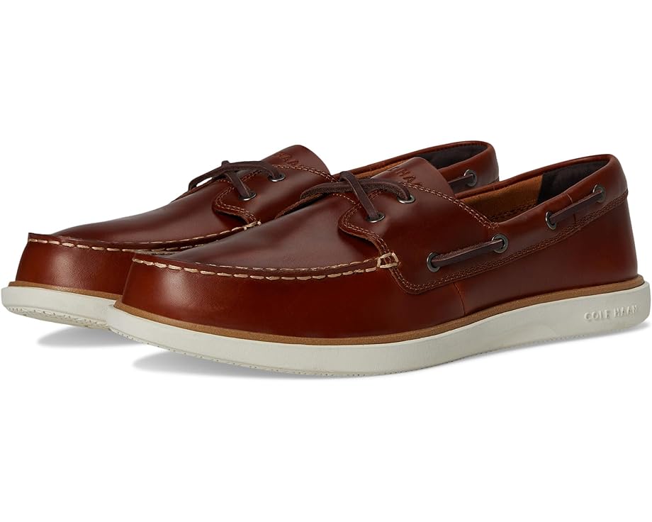 

Мужские лодочники Cole Haan Grand Crosscourt, British Tan/Dark Chocolate/Ivory