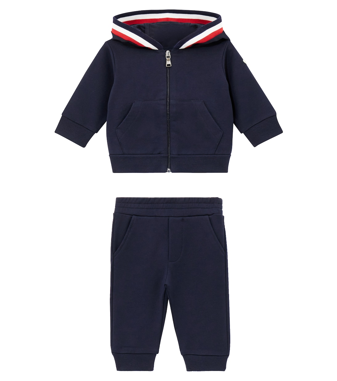 

Детский спортивный костюм из хлопковой смеси Moncler Enfant, Blue Navy