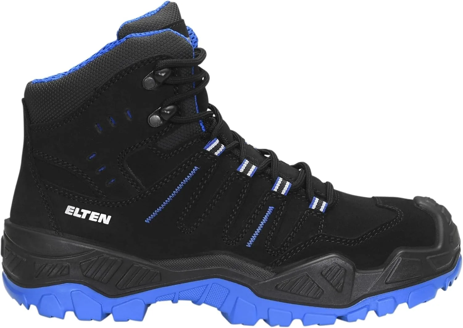 Защитные ботинки ELTEN Unisex Quentin Черно-синий Mid Esd S3s — фото 2