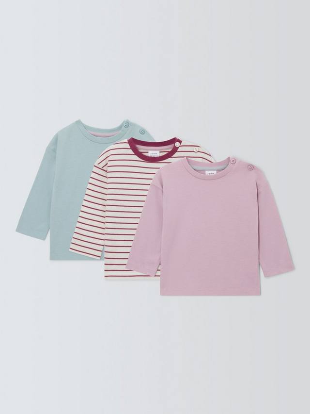 

Детские топы с длинными рукавами John Lewis, цвет Pink Mix