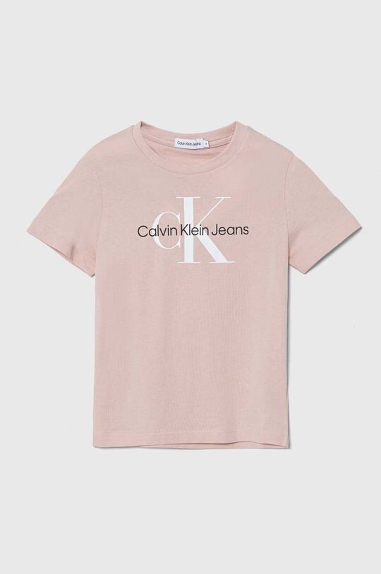

Calvin Klein Jeans Детская хлопковая футболка, розовый
