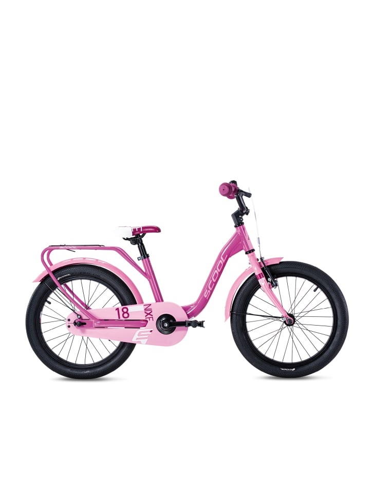 

Детский велосипед - niXe 18 дюймов, 1 скорость | от 5 лет - Розовый/Нежно-розовый S'COOL